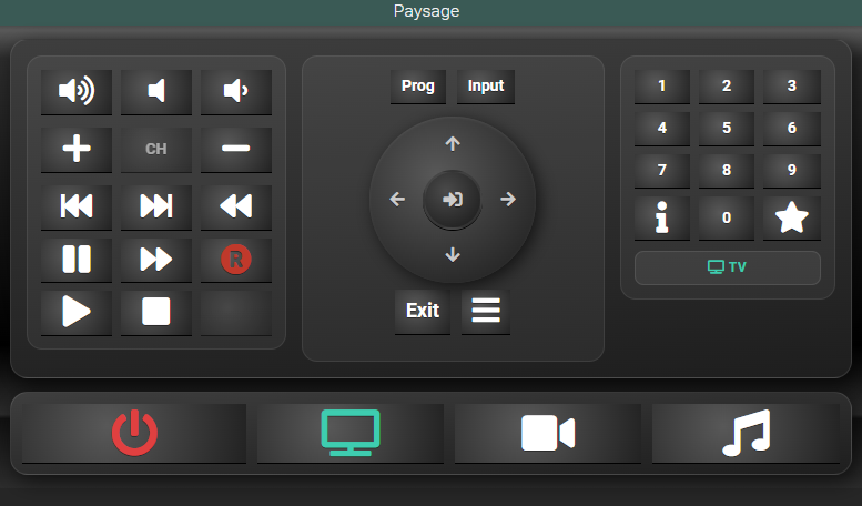 Télécommande Paysage Telejee