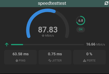 Speedtest Widget
